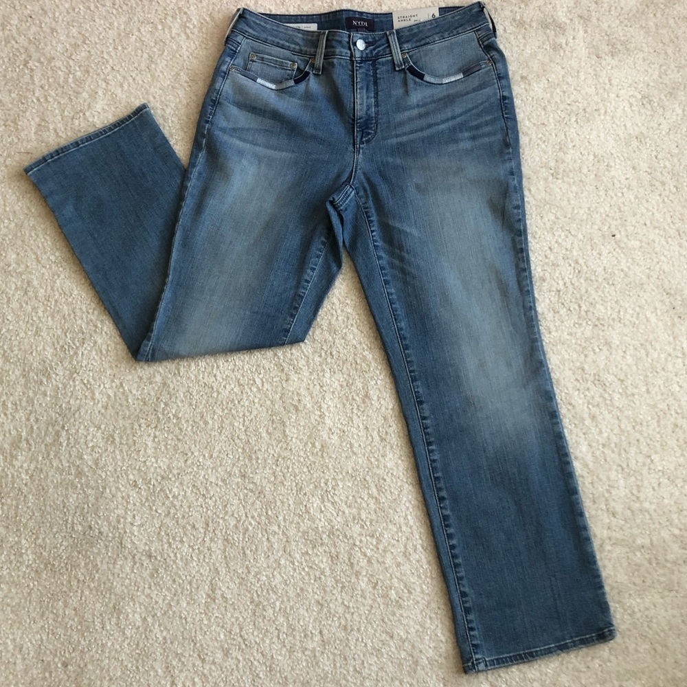 NEW NYDJ Marilyn Straight Ankle Size 6 Jean